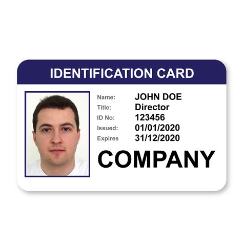 id card formats